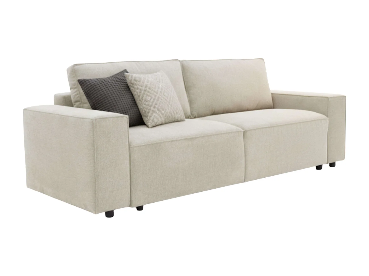 Sofá Cama Dutch, 3 Plazas con Arcón, Beige, Estilo Contemporáneo, 239 cm