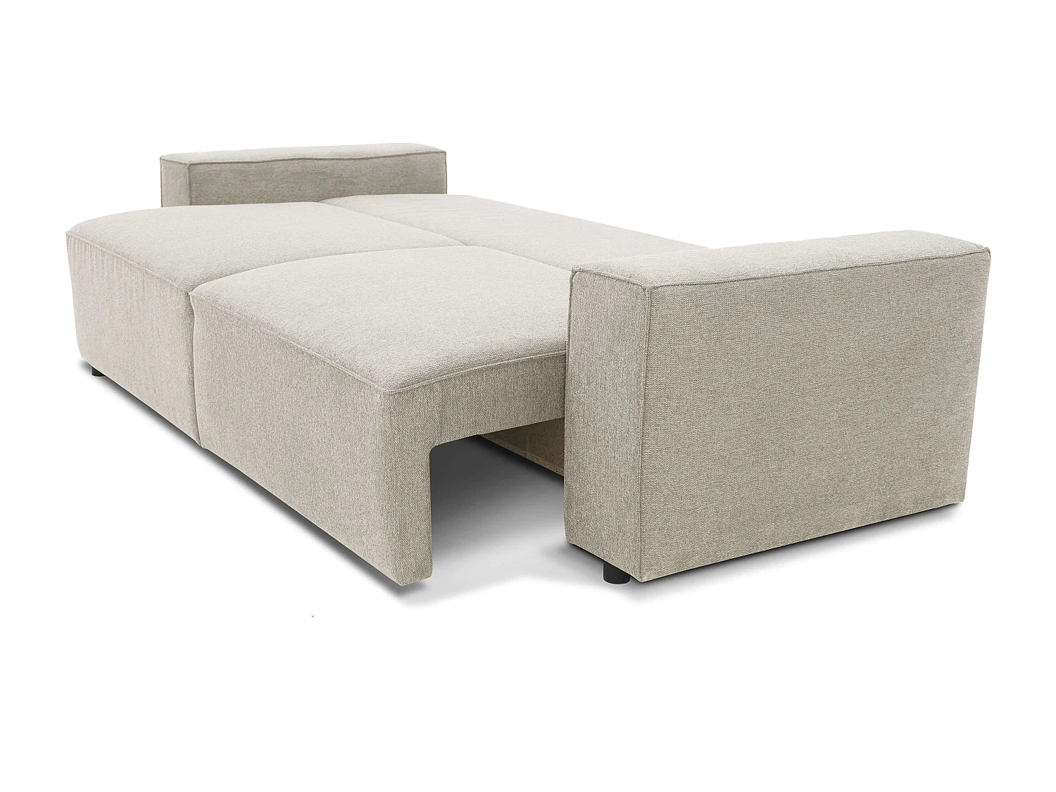 Sofá Cama Dutch, 3 Plazas con Arcón, Beige, Estilo Contemporáneo, 239 cm