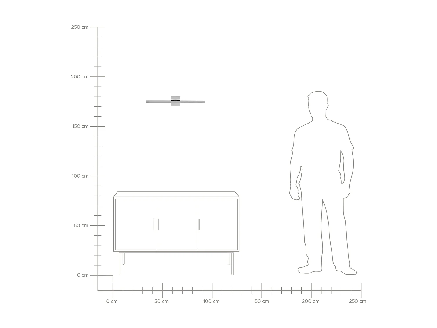 Luminaire LED pour tableau et miroir MARIZ Métal Argenté