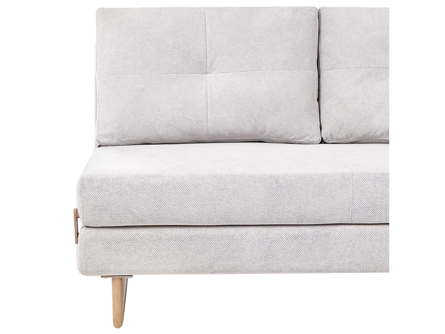 Sofa Bed 3 Seater JERSLEV Fabric Off-White