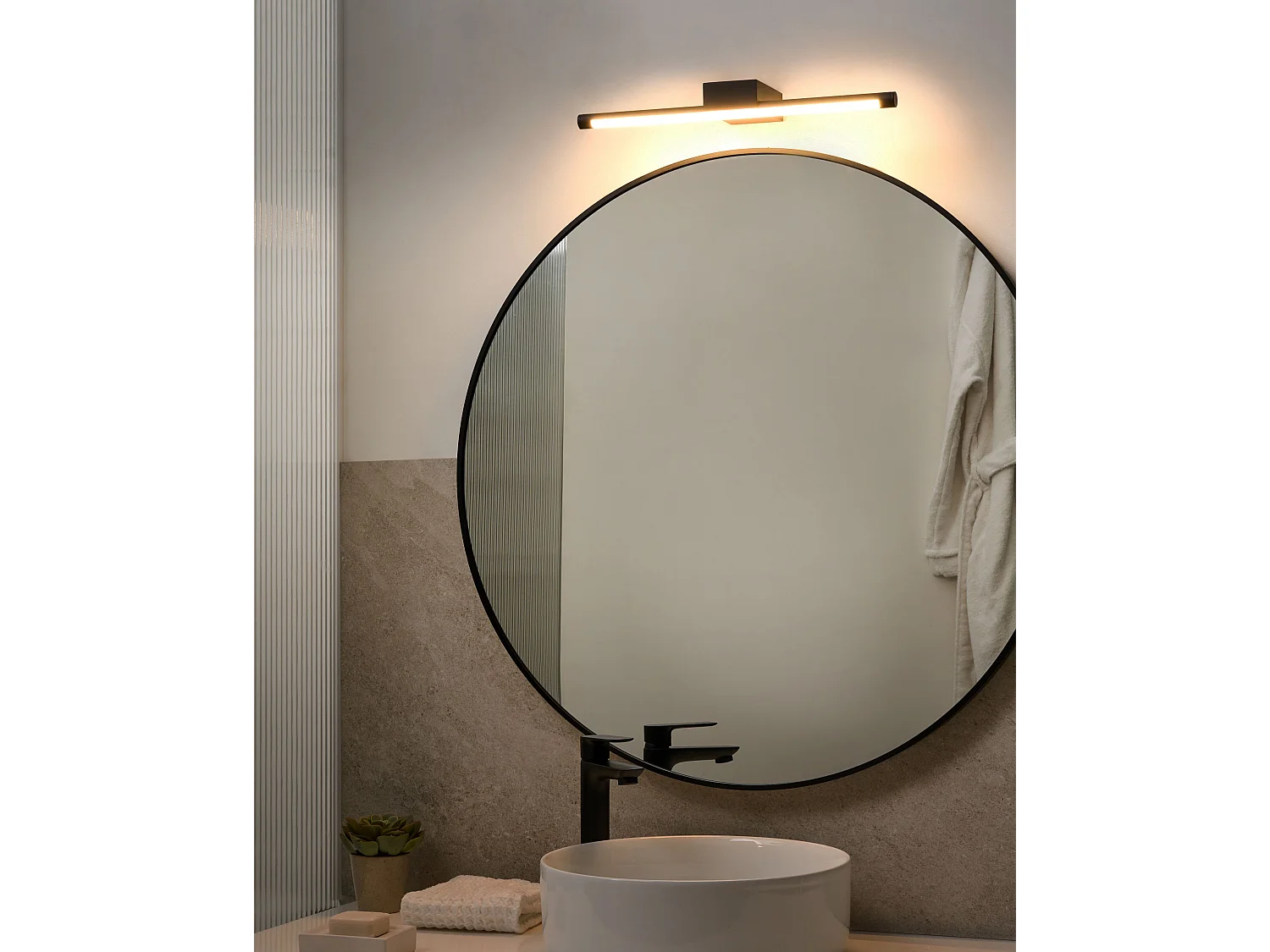 Luminaire LED pour tableau et miroir CASAL Métal Noir