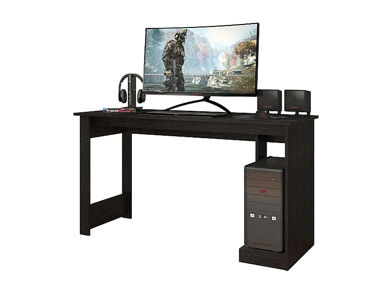 Mesa Gamer Nero Negro Estudio Oficina 136cm