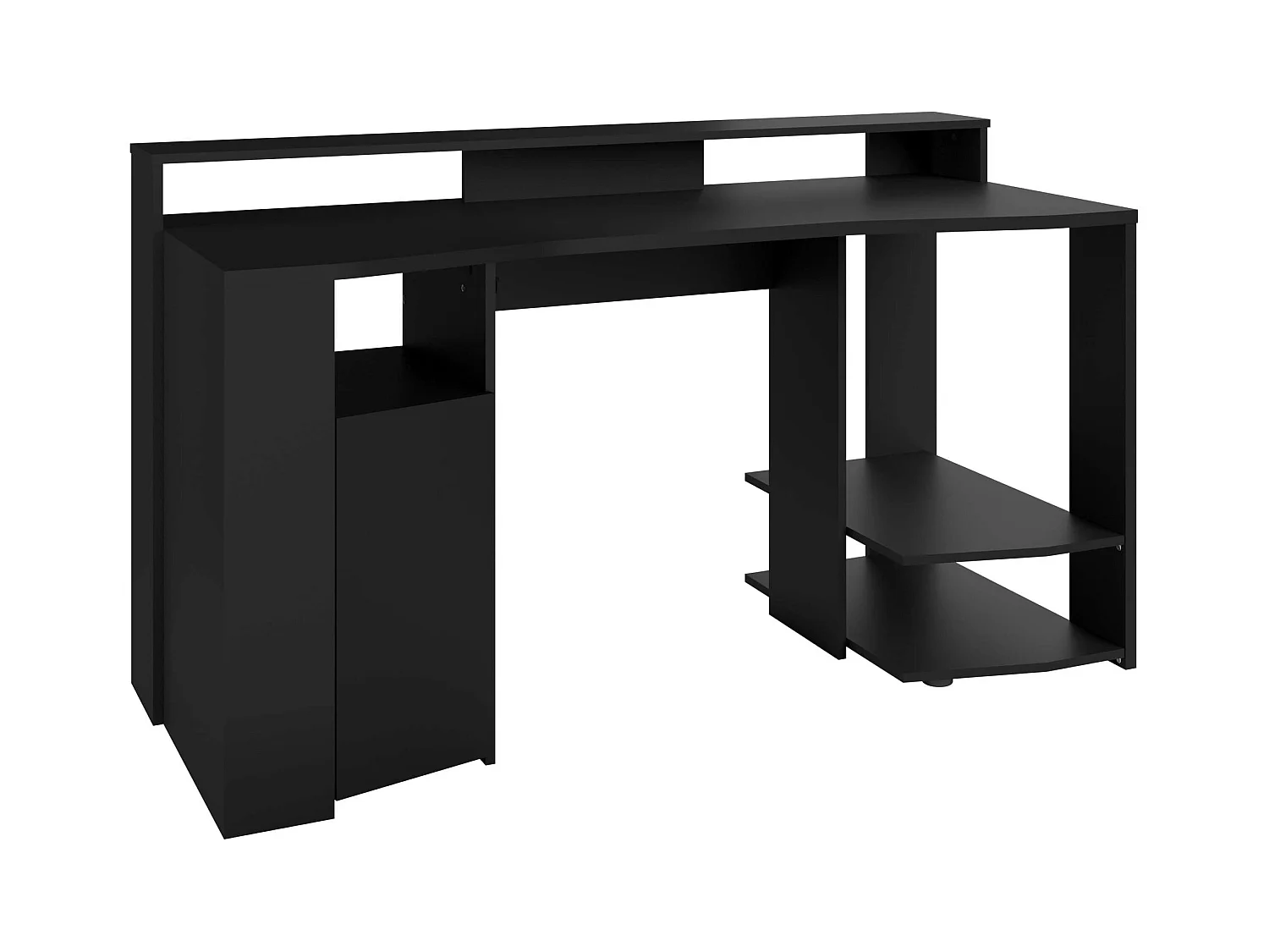 Table de jeu noire avec LED 87 x 152 x 62 cm
