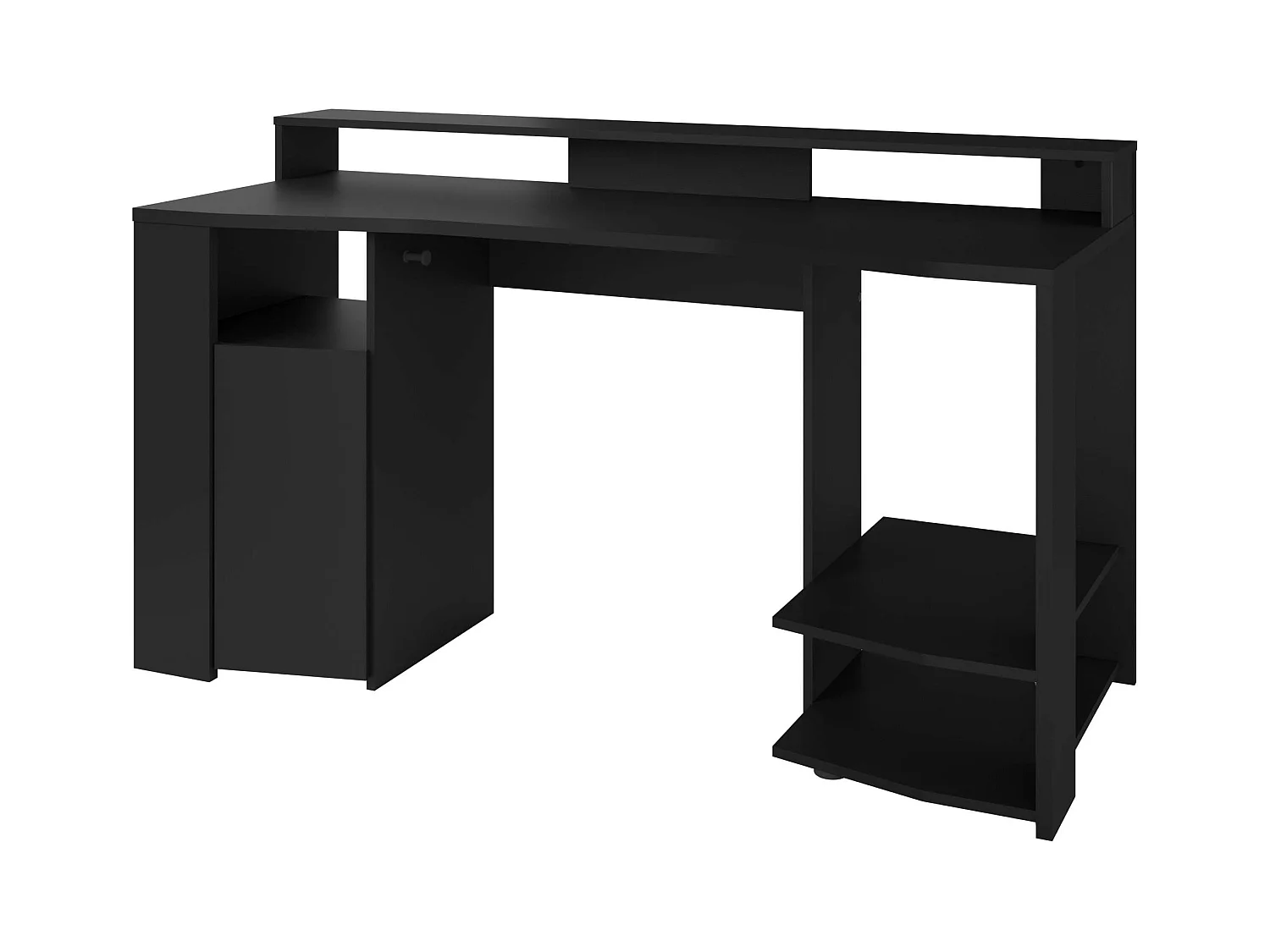 Table de jeu noire avec LED 87 x 152 x 62 cm