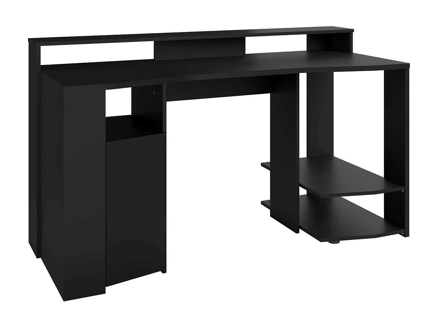 Table de jeu noire avec LED 87 x 152 x 62 cm
