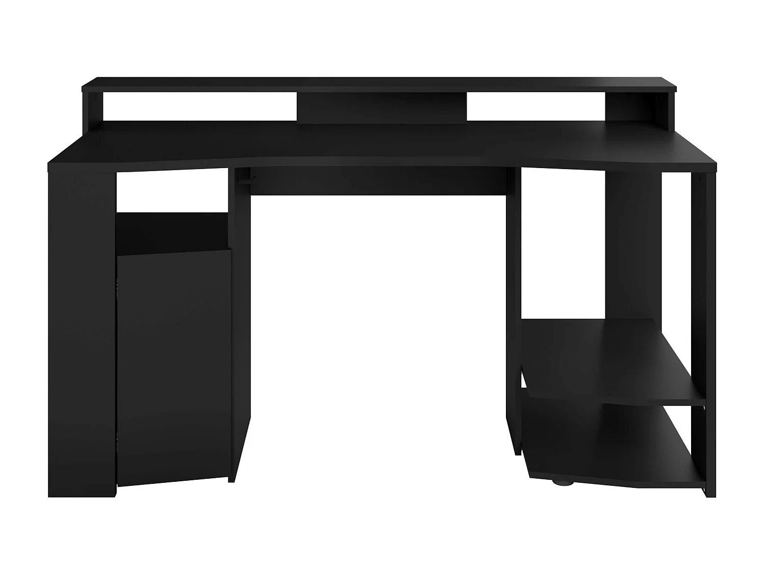 Table de jeu noire avec LED 87 x 152 x 62 cm