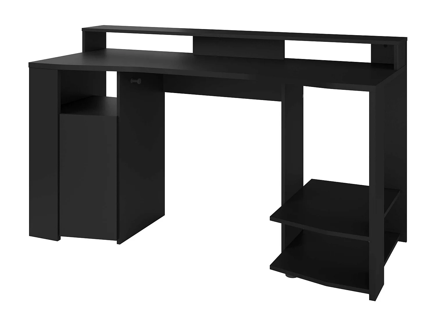 Table de jeu noire avec LED 87 x 152 x 62 cm