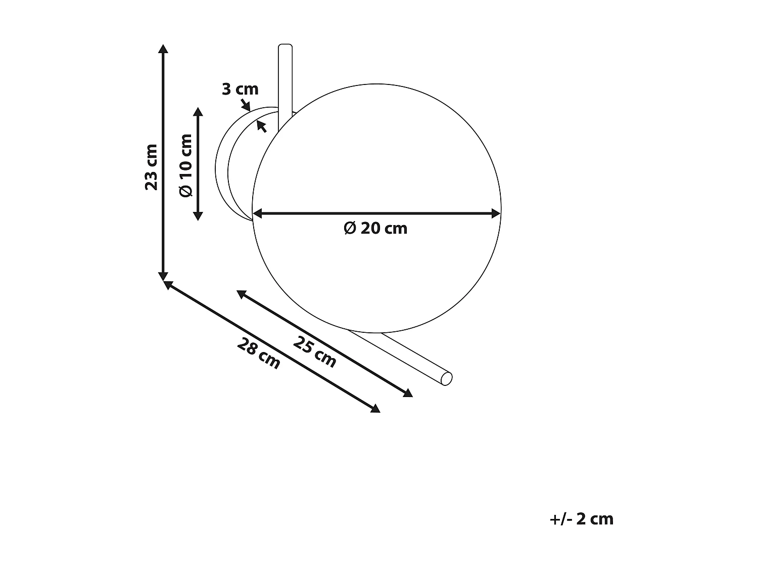 Lampe murale LIZONNE Métal Doré