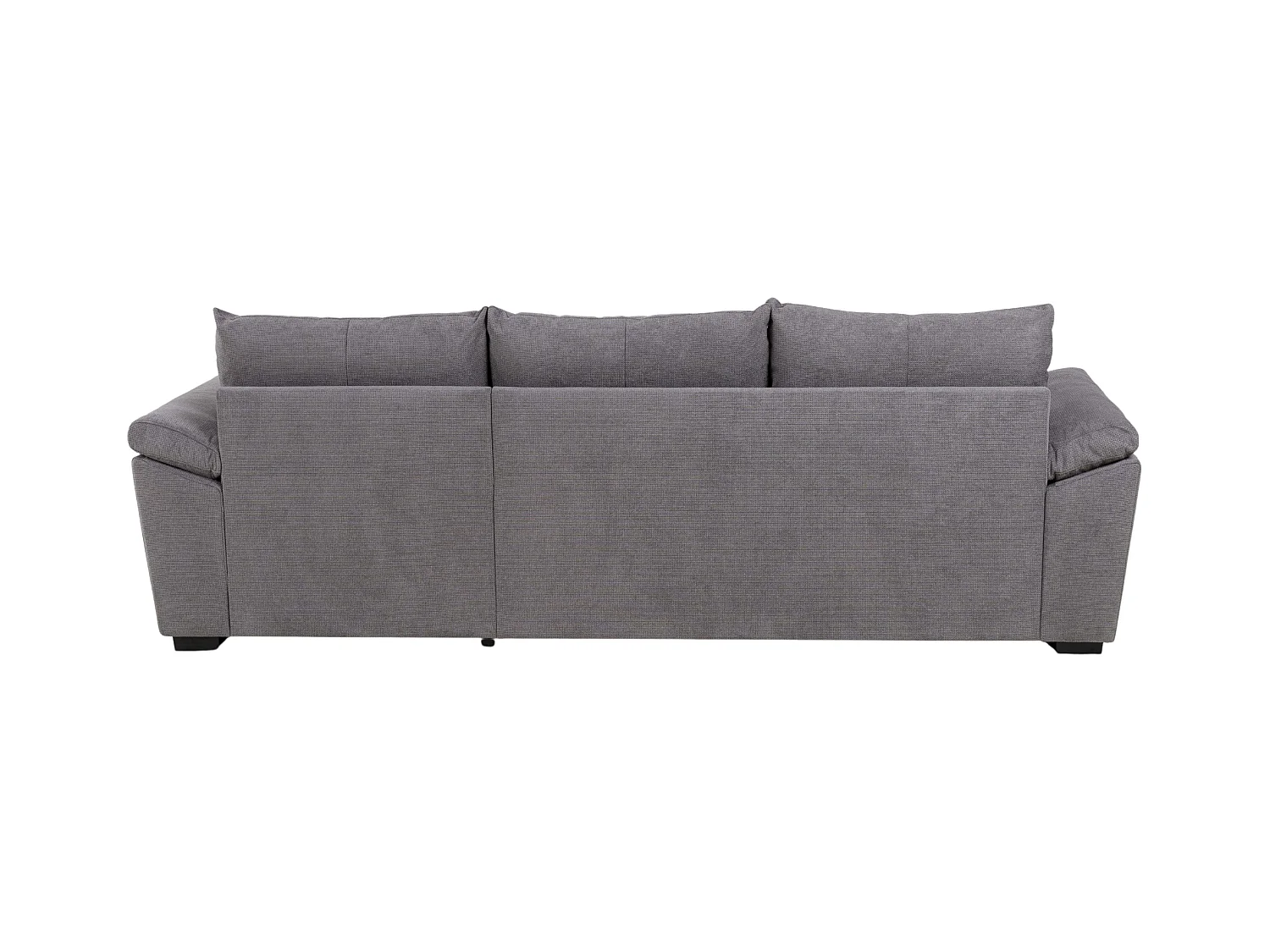 Sofá Cama Chaise Longue Luis Estilo Industrial Gris Oscuro 248 cm