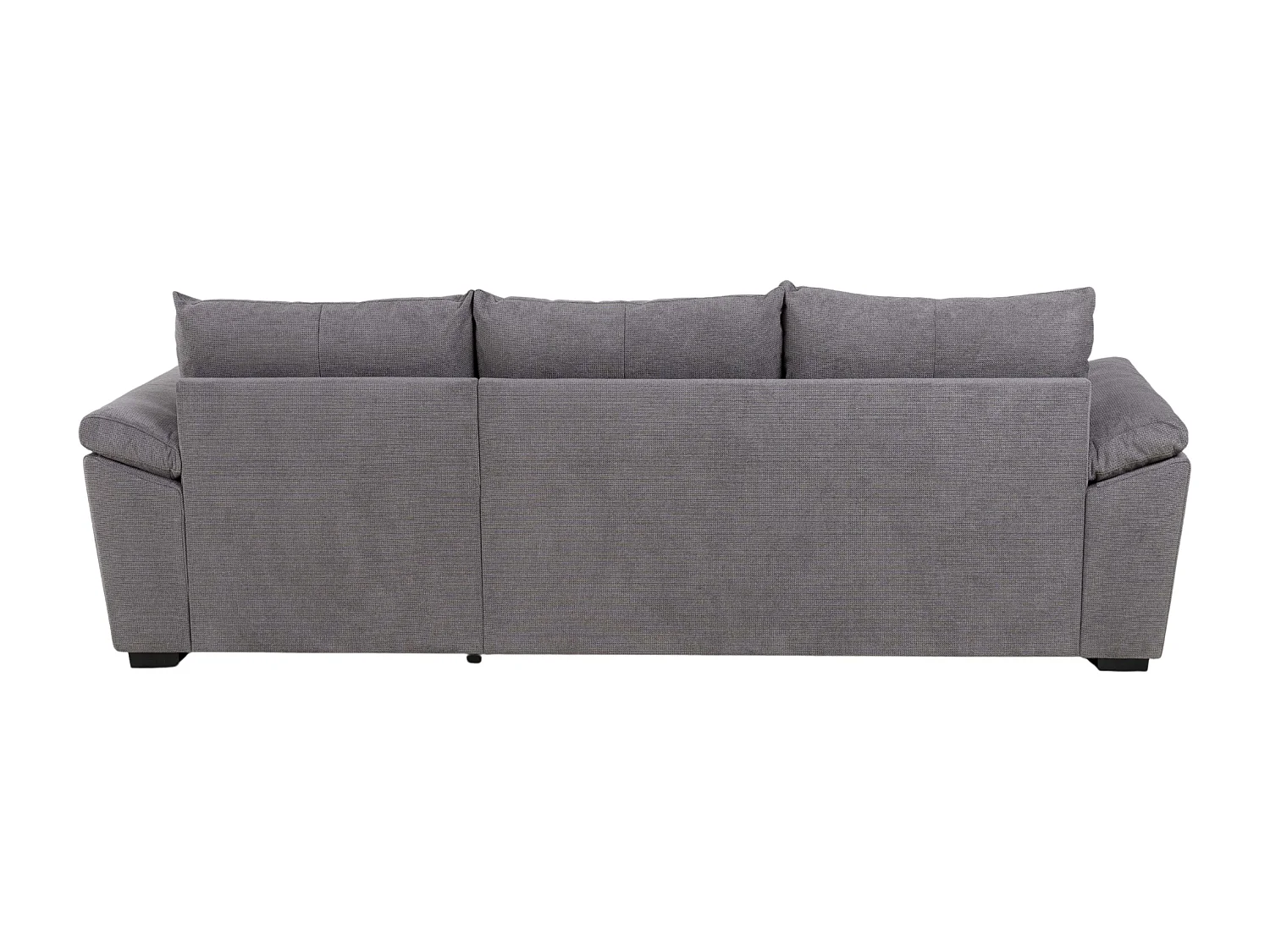 Sofá Cama Chaise Longue Luis Estilo Industrial Gris Oscuro 248 cm
