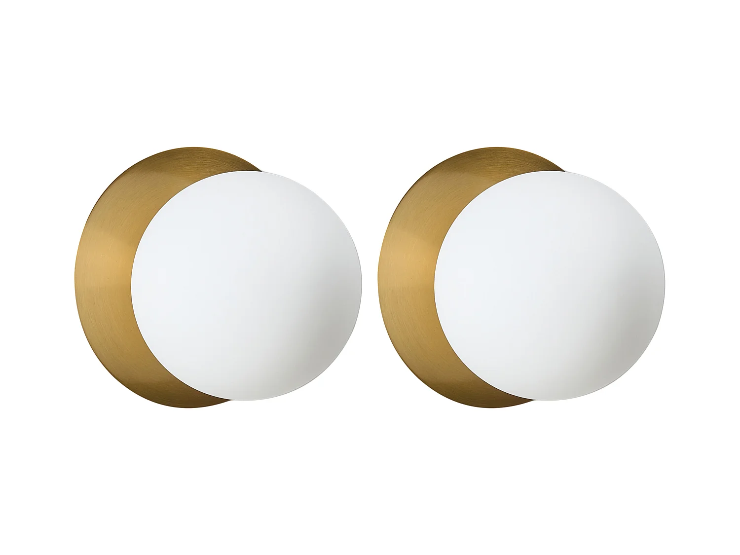 Lot de 2 lampes murales BOUBLE Métal Doré