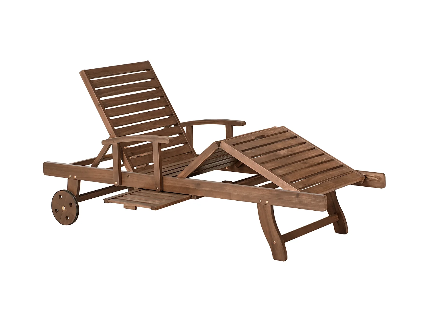 Transat avec coussin AMANTEA PREMIUM Acacia Gris clair