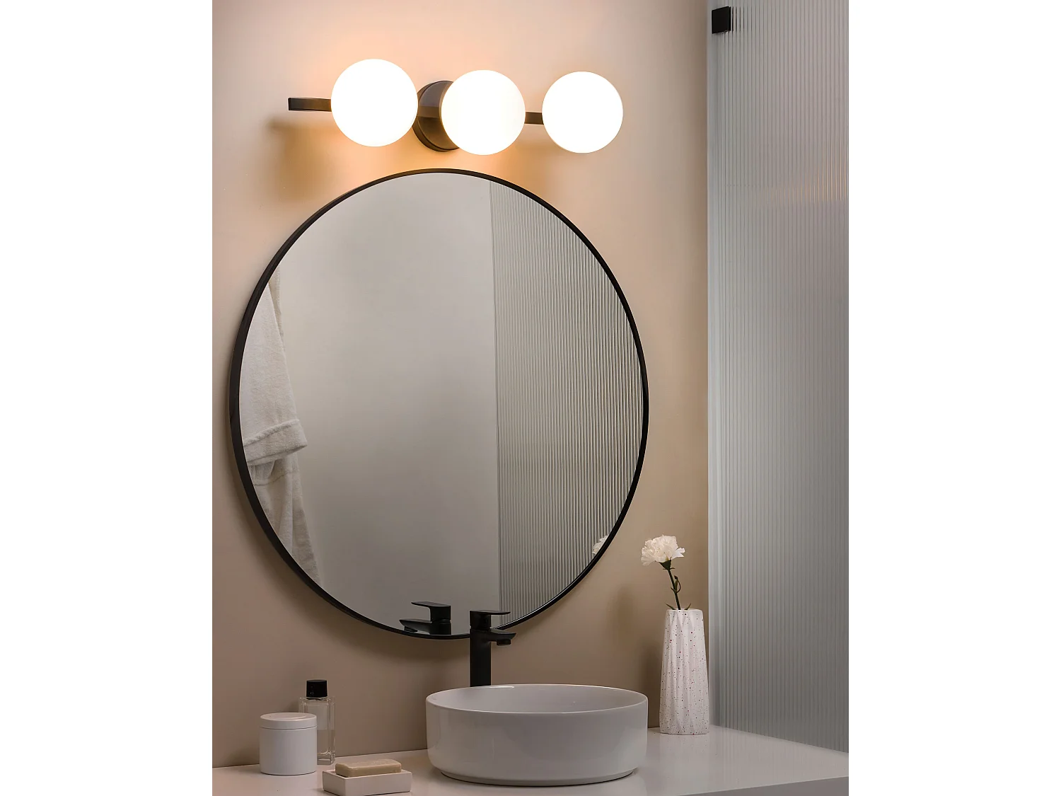 Lampe murale GIMONE Métal Noir