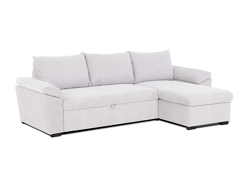 Sofá Cama Chaise Longue Luis Estilo Contemporáneo Beige con Arcón 248 cm