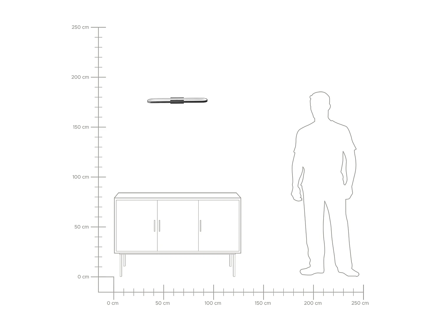 Luminaire LED pour tableau et miroir MIDOU Métal Noir