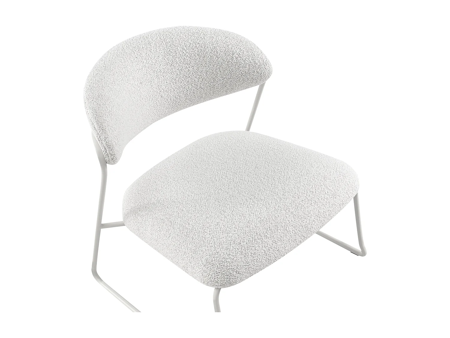 Lot de 2 fauteuils KOLSVA Tissu Blanc cassé