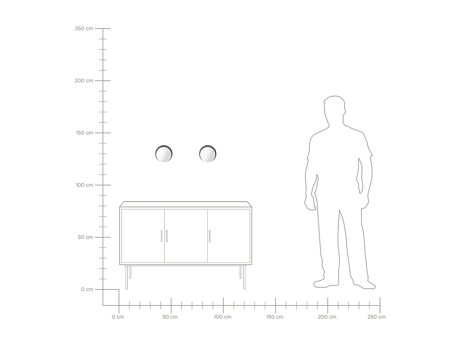 Lot de 2 lampes murales BOUBLE Métal Noir