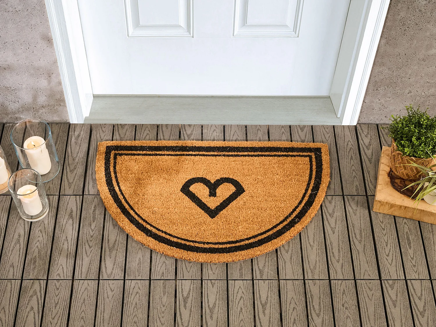 Paillasson DALAHICAN Naturel 45 x 75 cm Fibre de coco