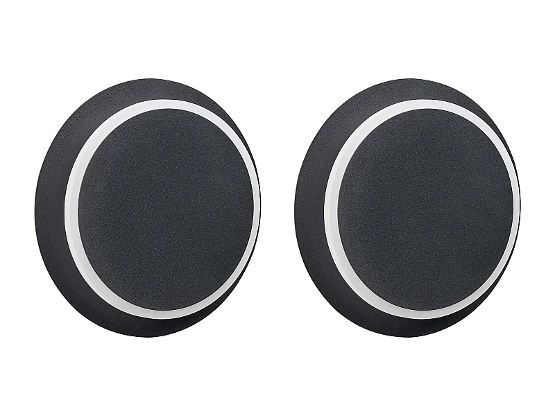 Lot de 2 lampes murales SEMNON LED Métal Noir