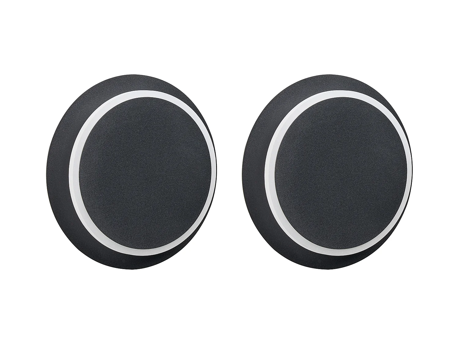 Lot de 2 lampes murales SEMNON LED Métal Noir