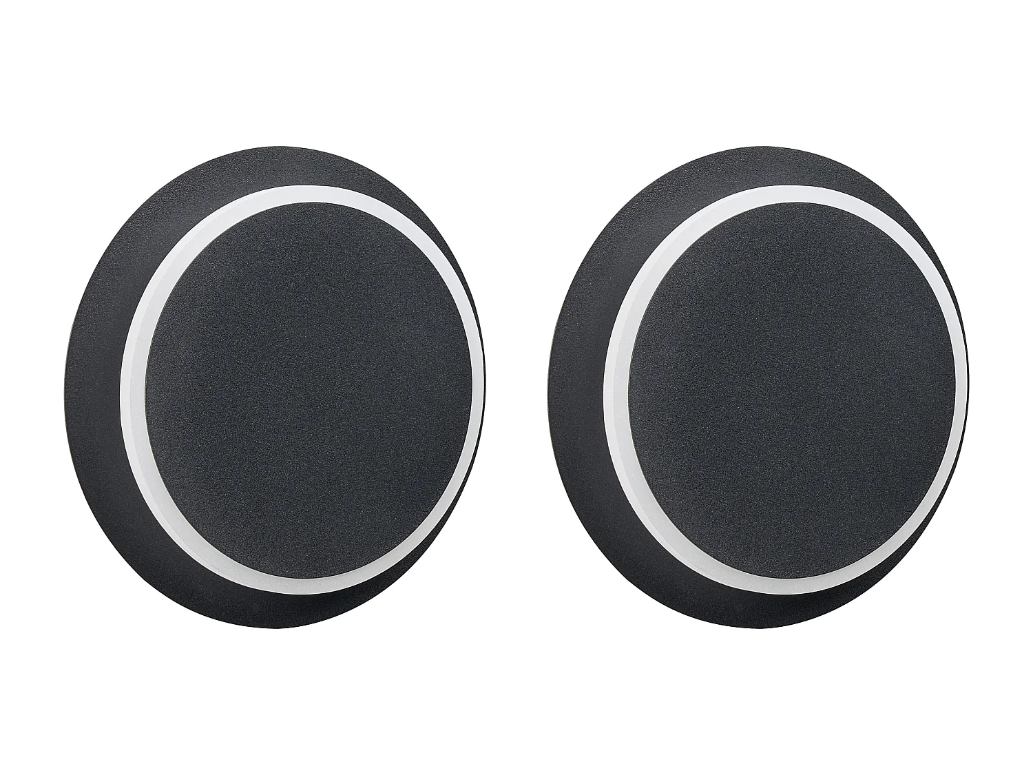 Lot de 2 lampes murales SEMNON LED Métal Noir