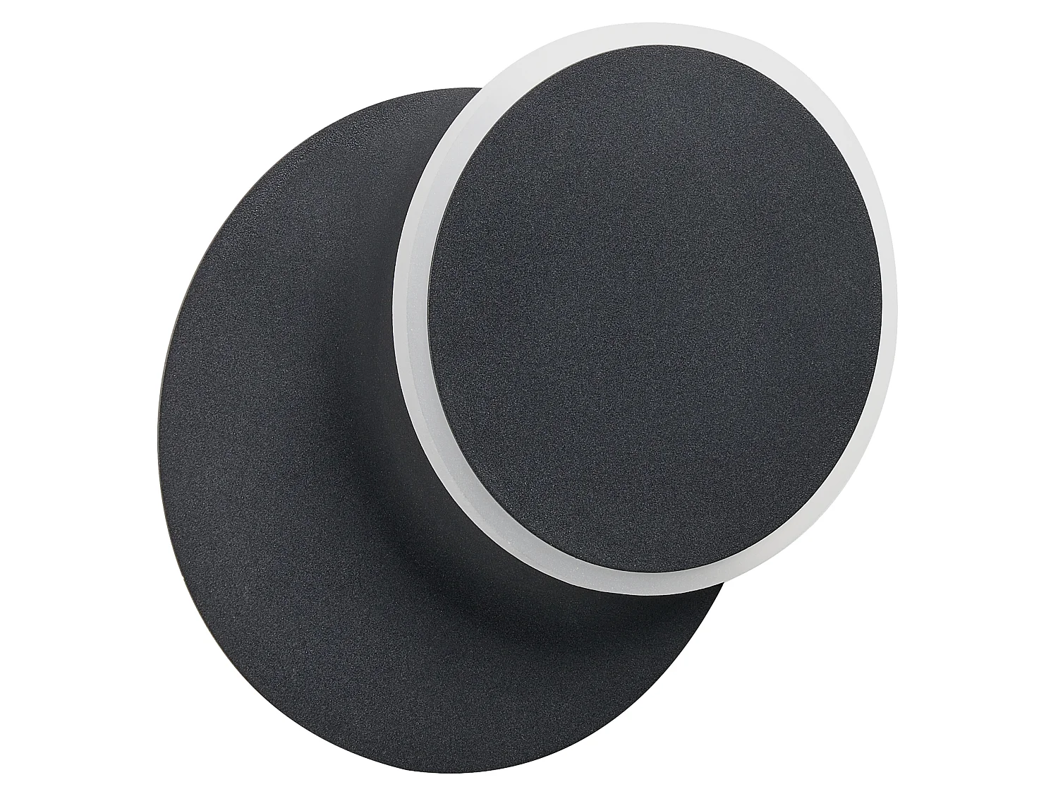 Set of 2 Wall Lamps SEMNON Black Metal LED