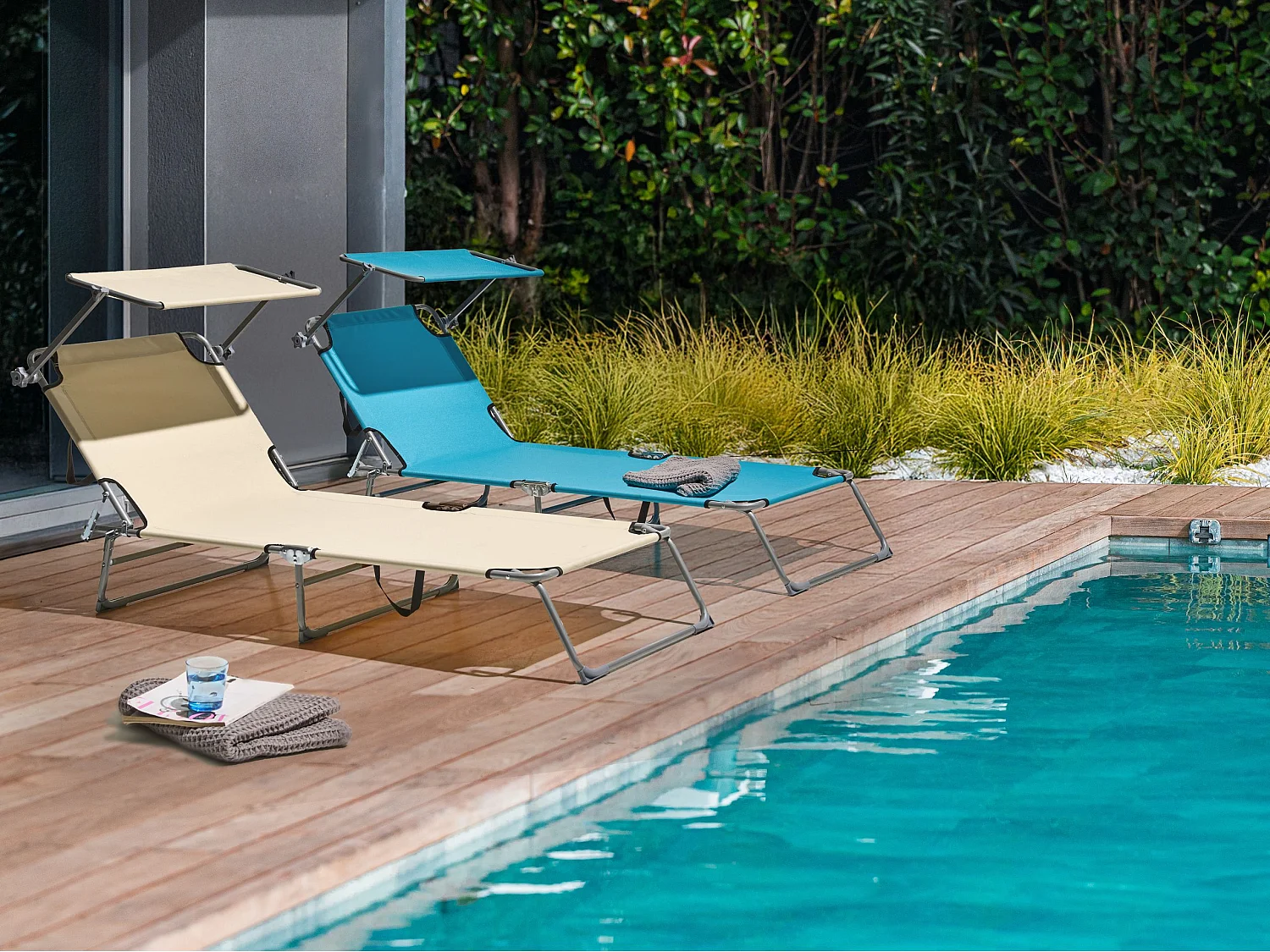 Transat FOLIGNO Métal Beige