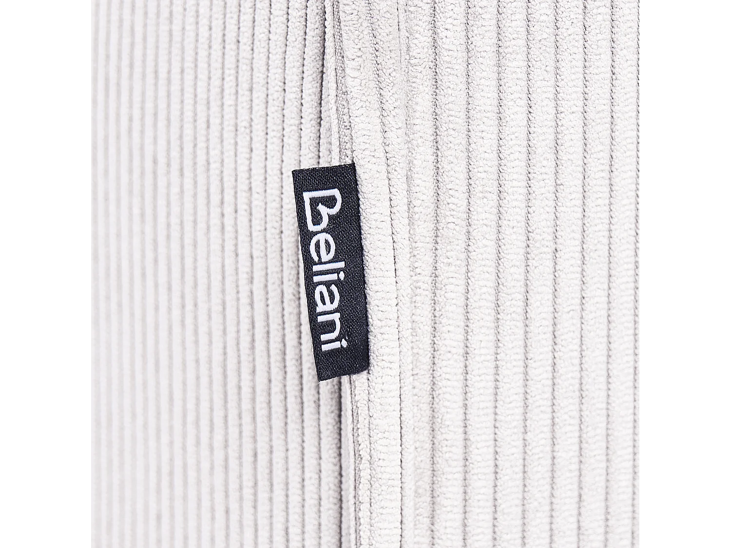 Module d'angle ARDAL Velours côtelé Blanc cassé Côté gauche