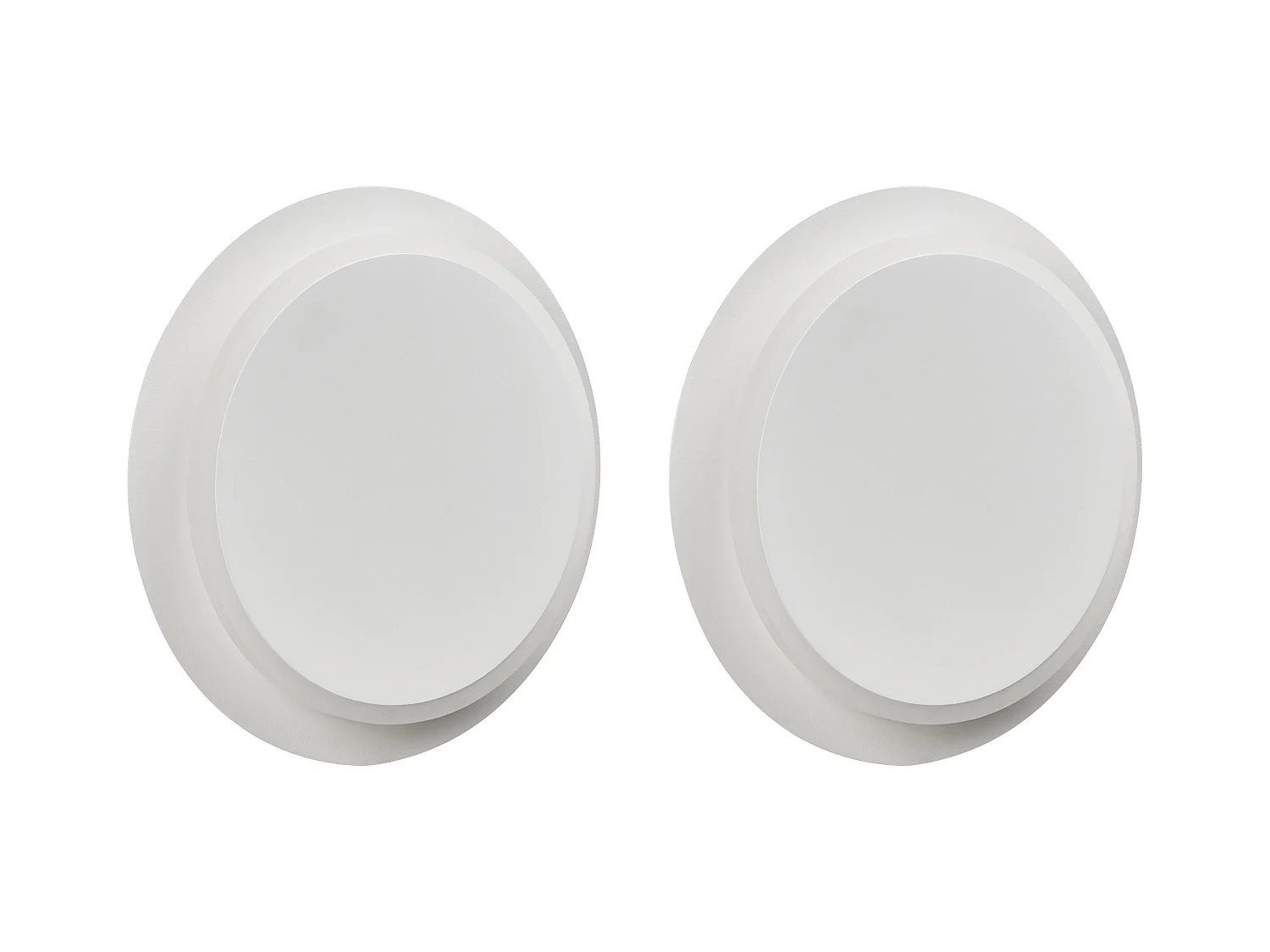 Lot de 2 lampes murales SEMNON LED Métal Blanc