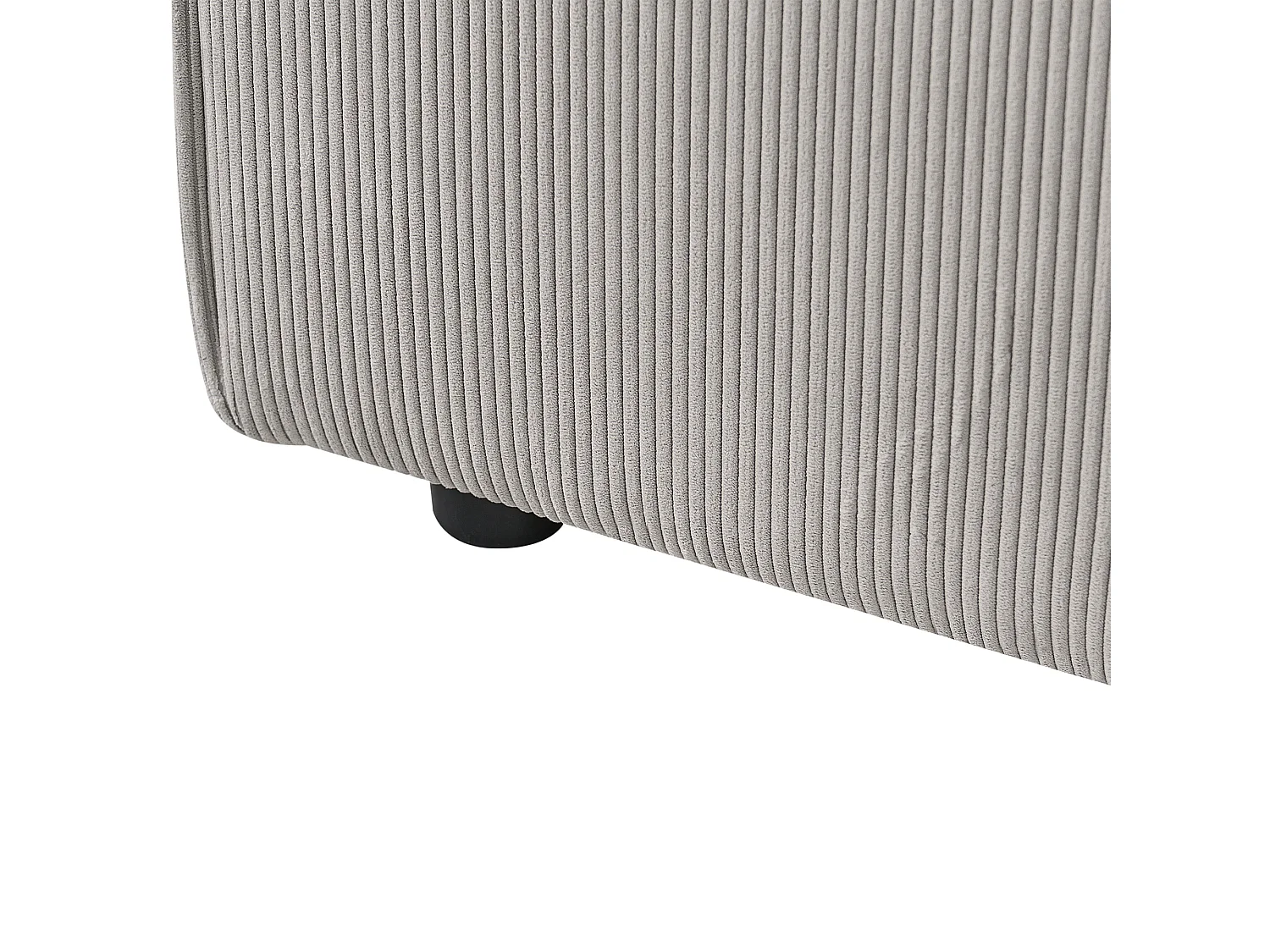 Module d'angle ARDAL Velours côtelé Taupe Côté droite