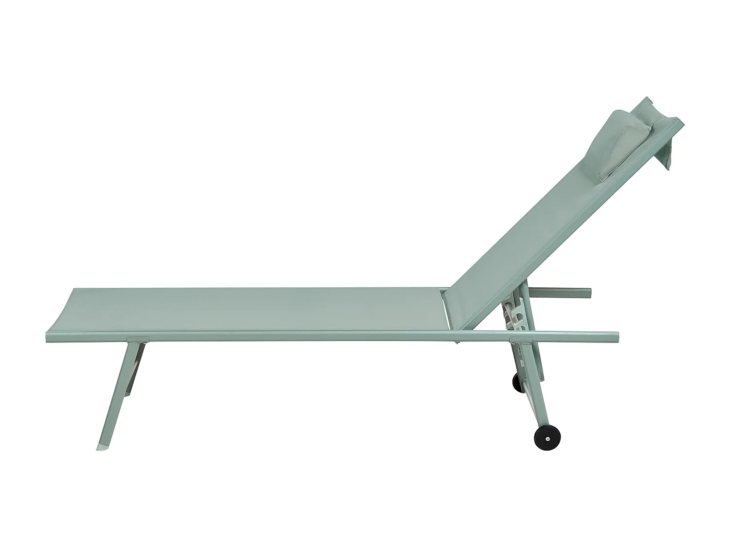 Lot de 2 transats SORONI Métal Vert clair