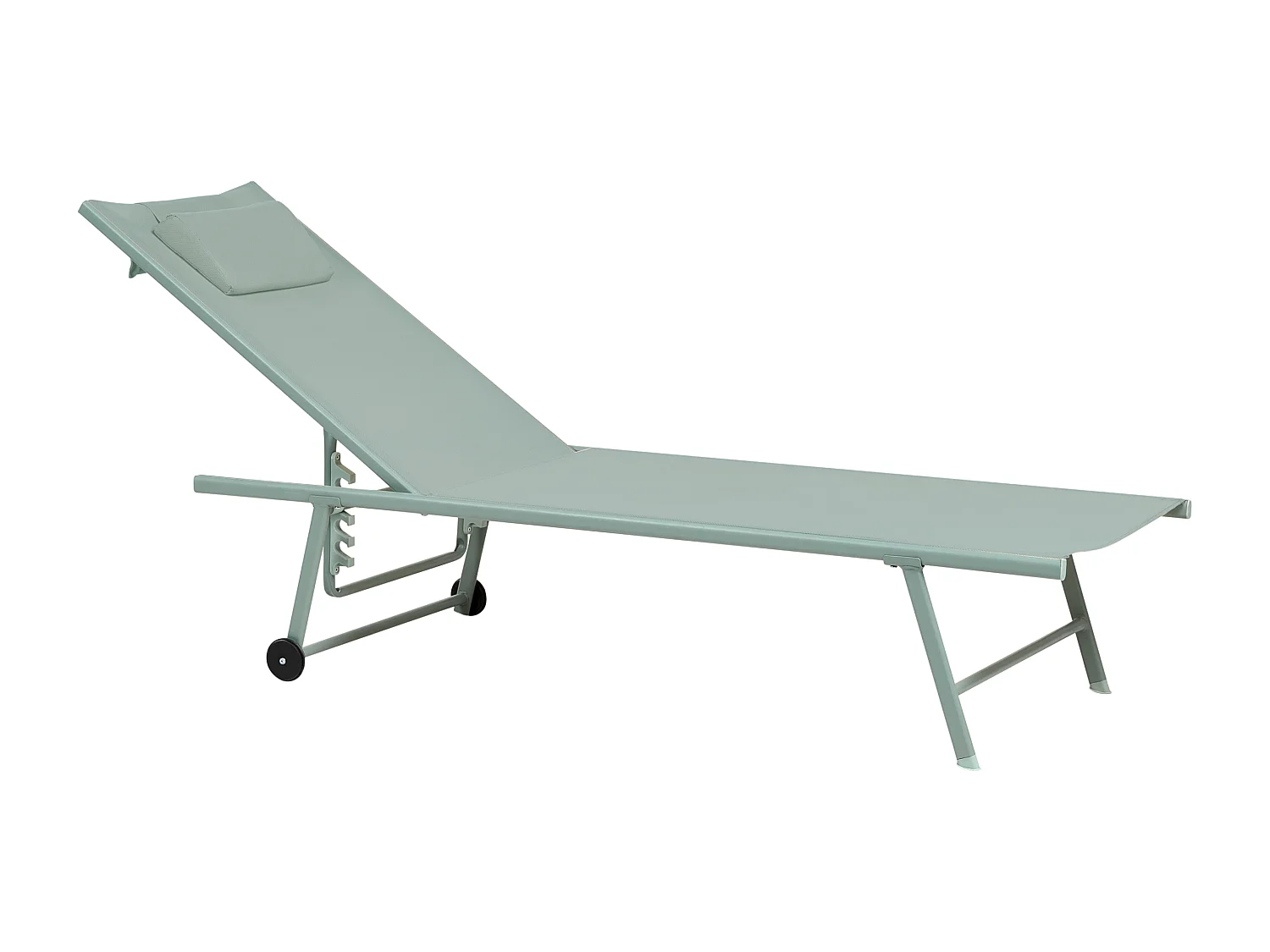 Lot de 2 transats SORONI Métal Vert clair