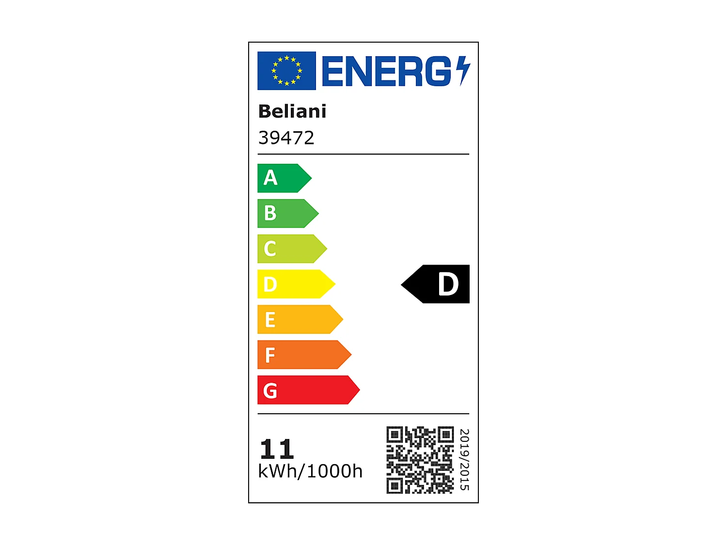 Luminaire LED pour tableau et miroir GABAS Métal Noir
