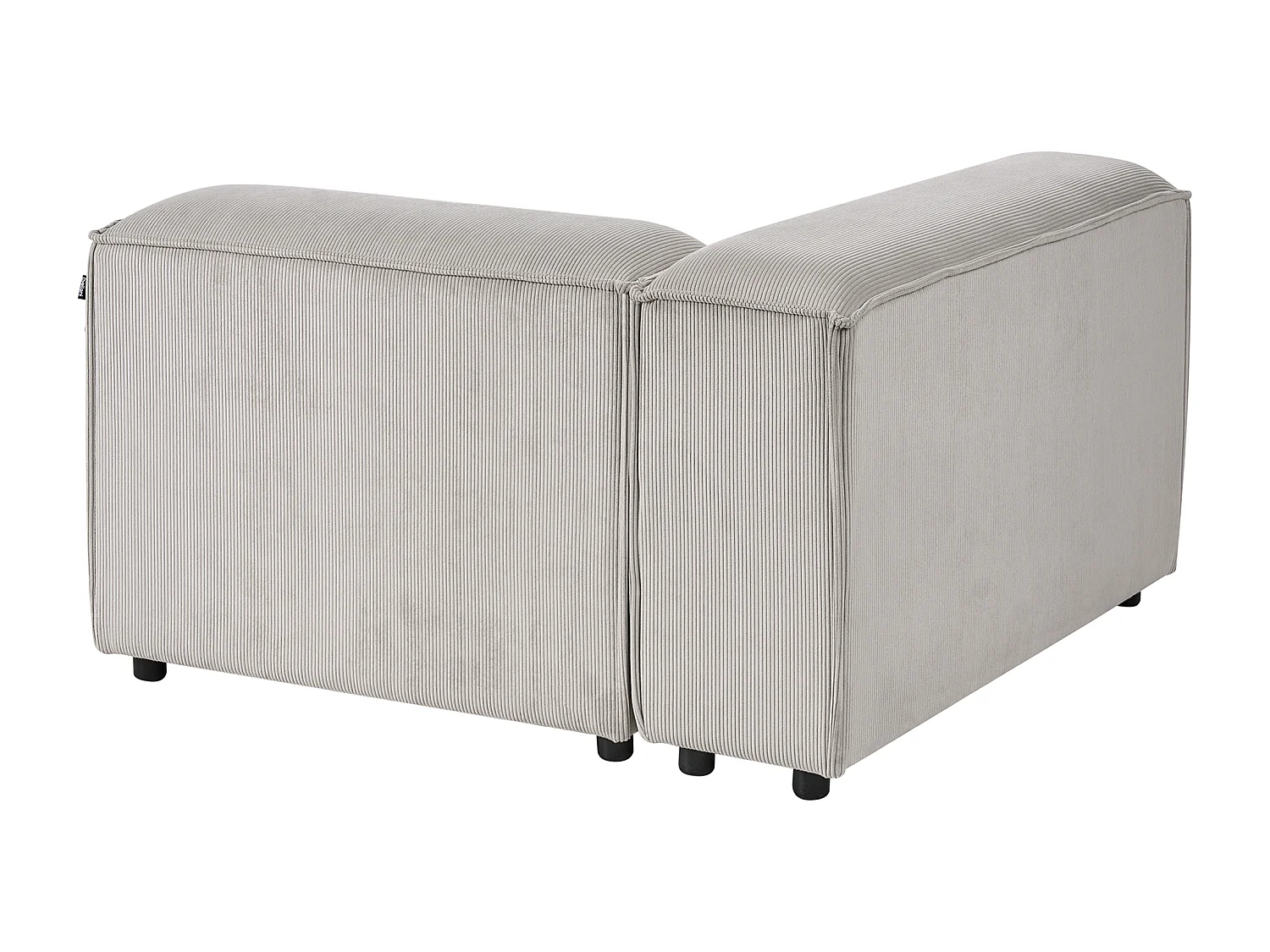 Module d'angle ARDAL Velours côtelé Taupe Côté droit