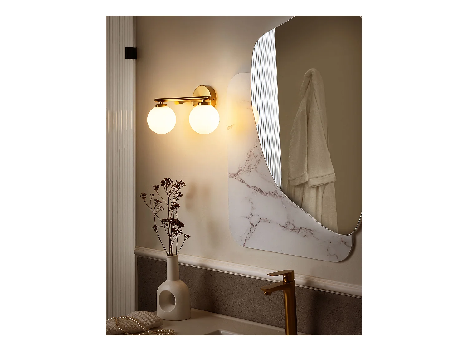Lampe murale GIJOU Métal Laiton