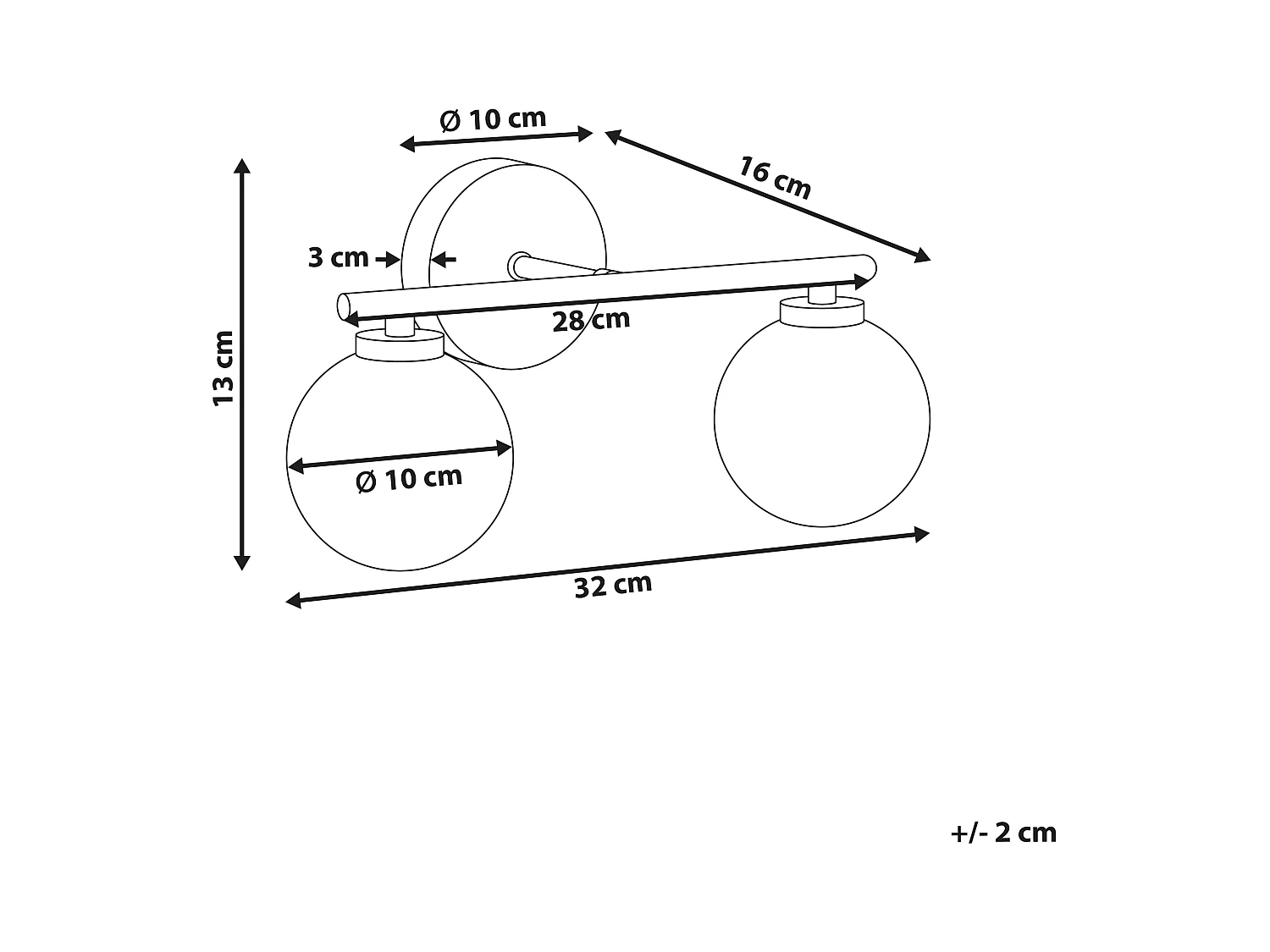 Lampe murale GIJOU Métal Laiton