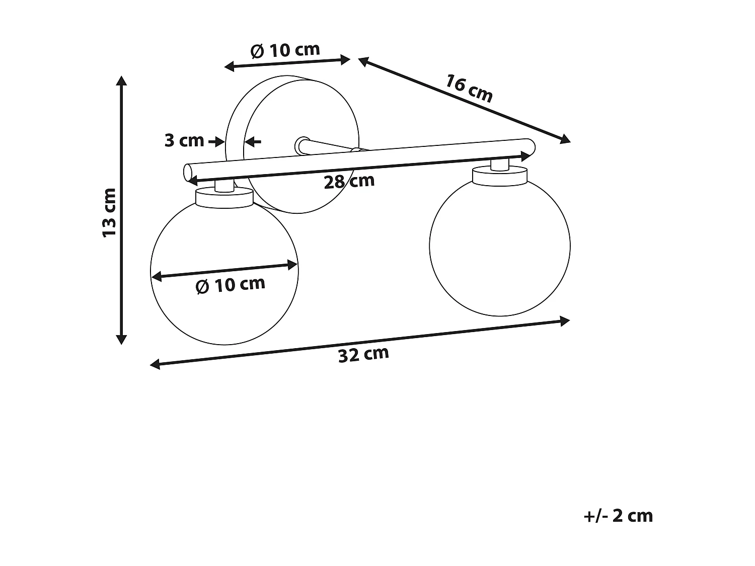 Lampe murale GIJOU Métal Laiton