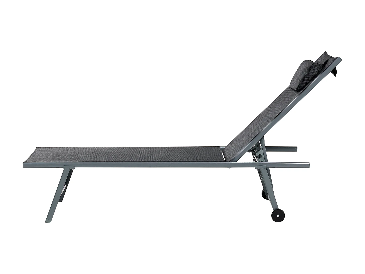 Lot de 2 transats SORONI Métal Noir