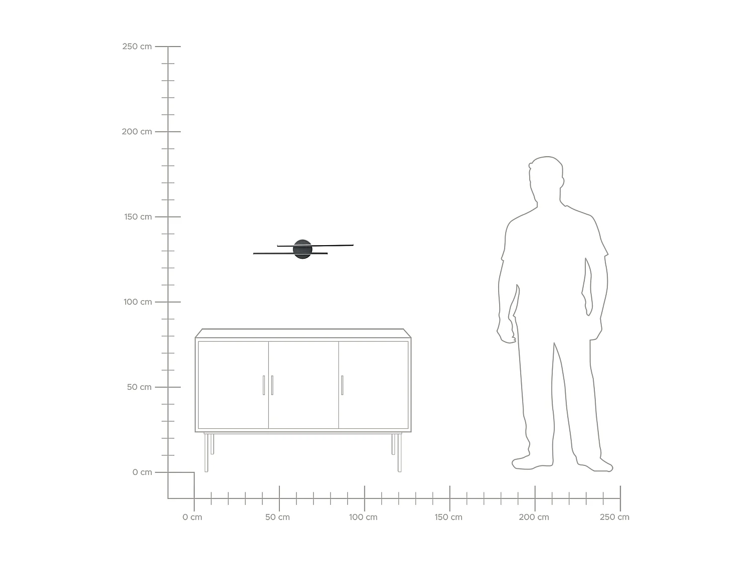 Luminaire LED pour tableau et miroir TOUQUES Métal Noir