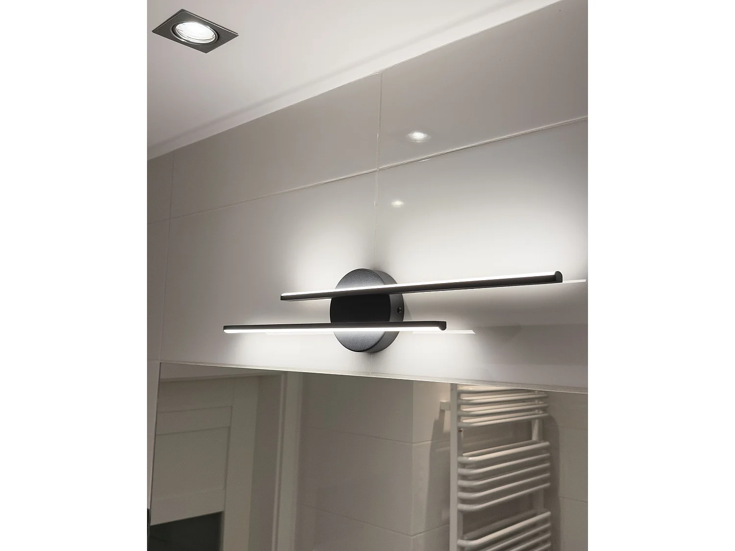 Luminaire LED pour tableau et miroir TOUQUES Métal Noir