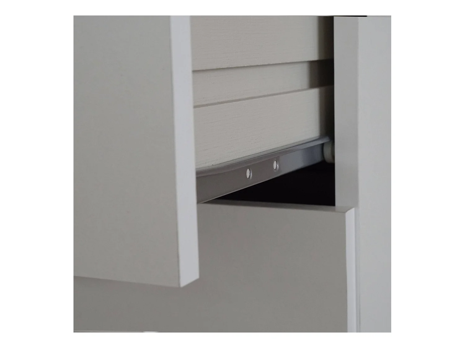 Commode 6 tiroirs en mélamine blanc mat 40x40x110 cm Chambres