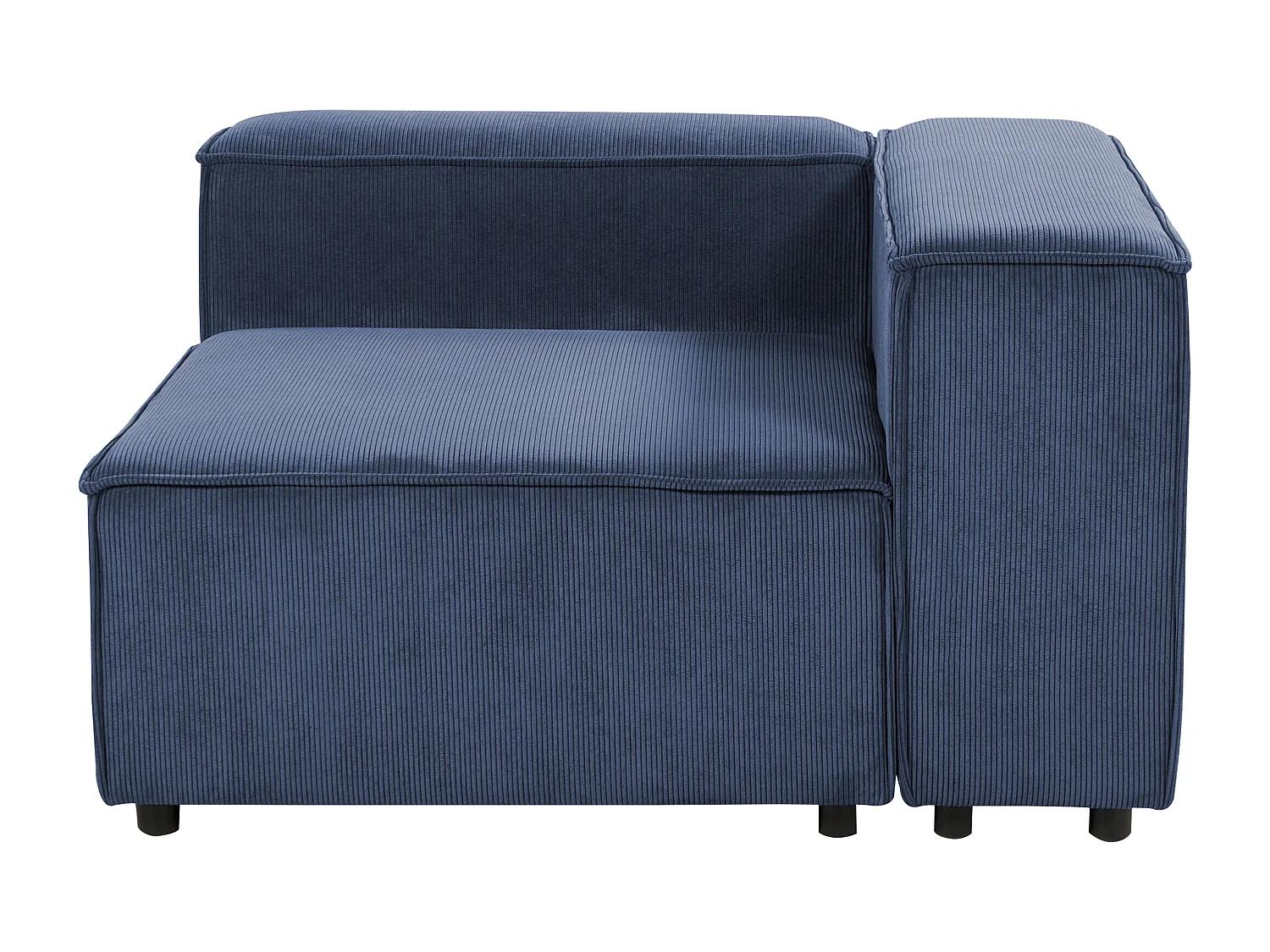 Module d'angle ARDAL Velours côtelé Bleu foncé Côté gauche