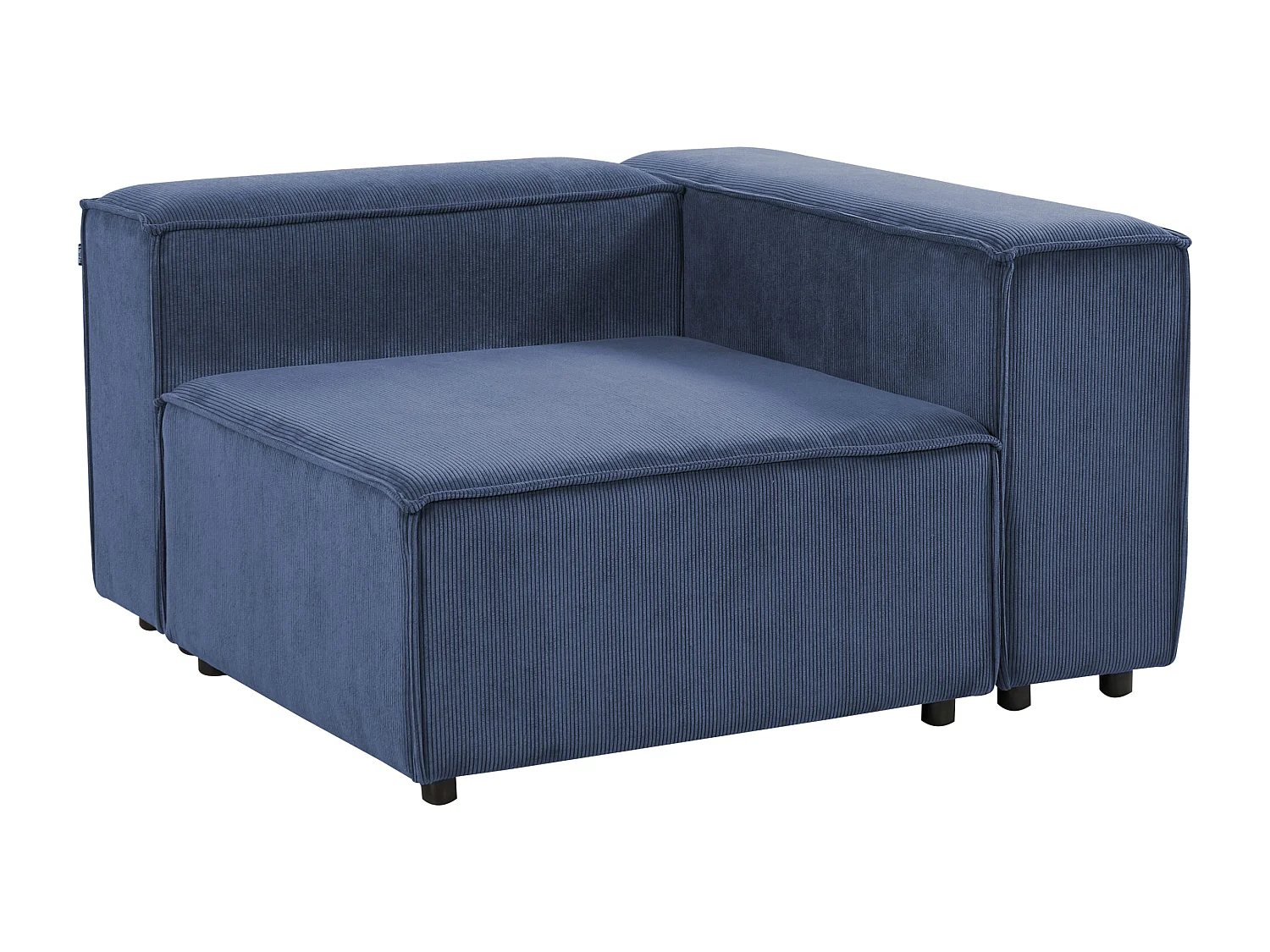 Module d'angle ARDAL Velours côtelé Bleu foncé Côté gauche