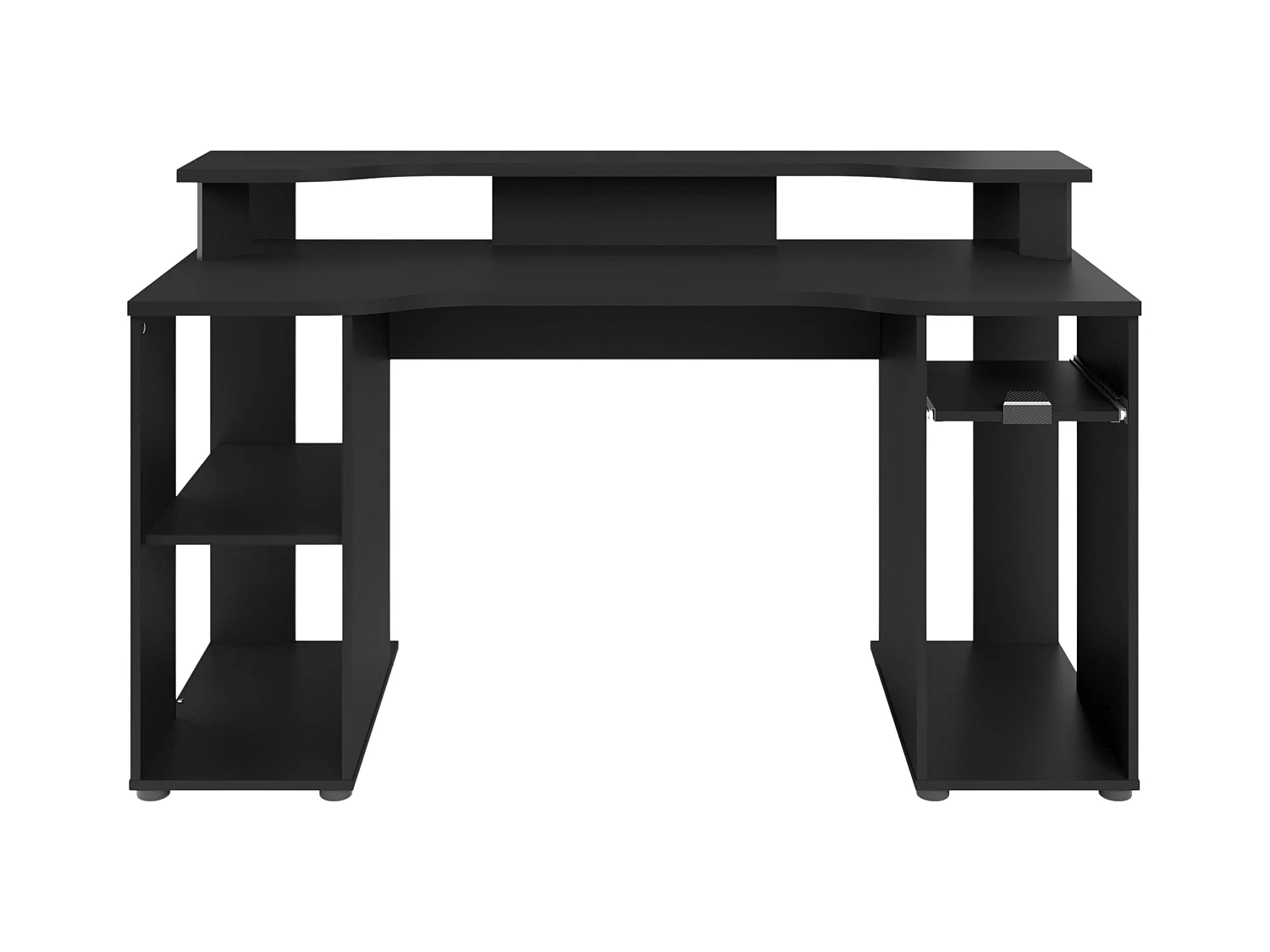 Table de jeu LEVEL avec éclairage LED, noire, design 90 x 150 x 60 cm