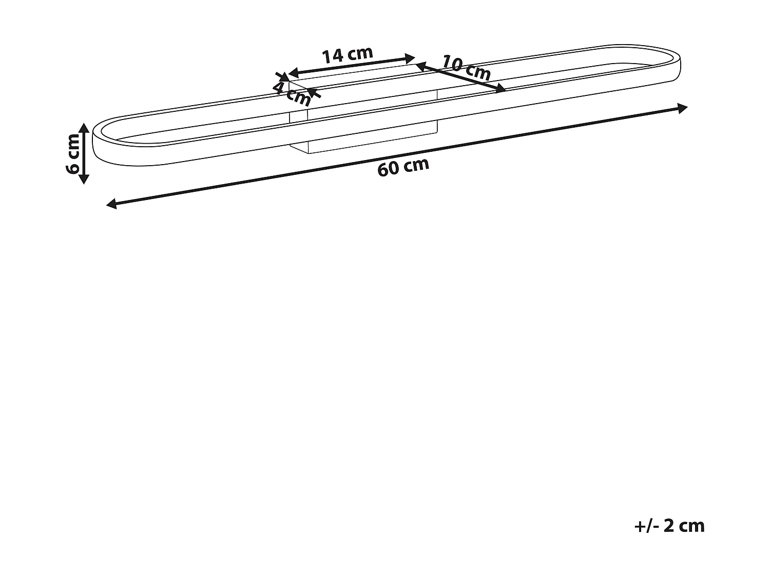 Luminaire LED pour tableau et miroir MIDOU Métal Blanc