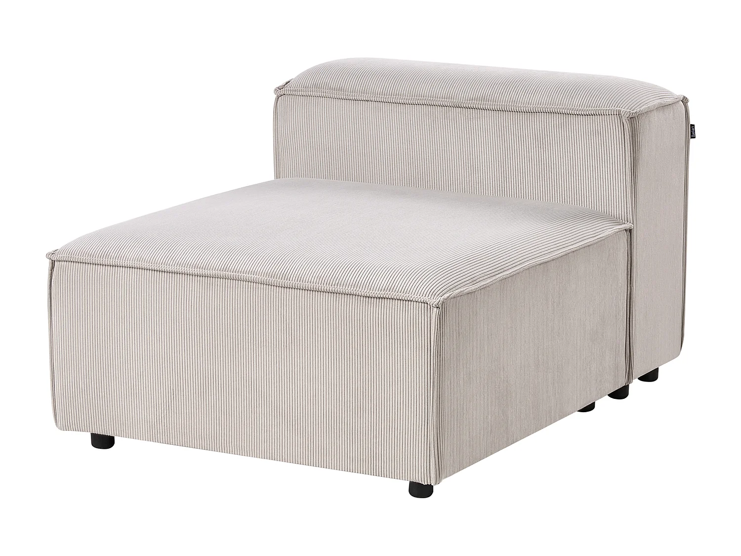Module fauteuil ARDAL Velours côtelé Taupe