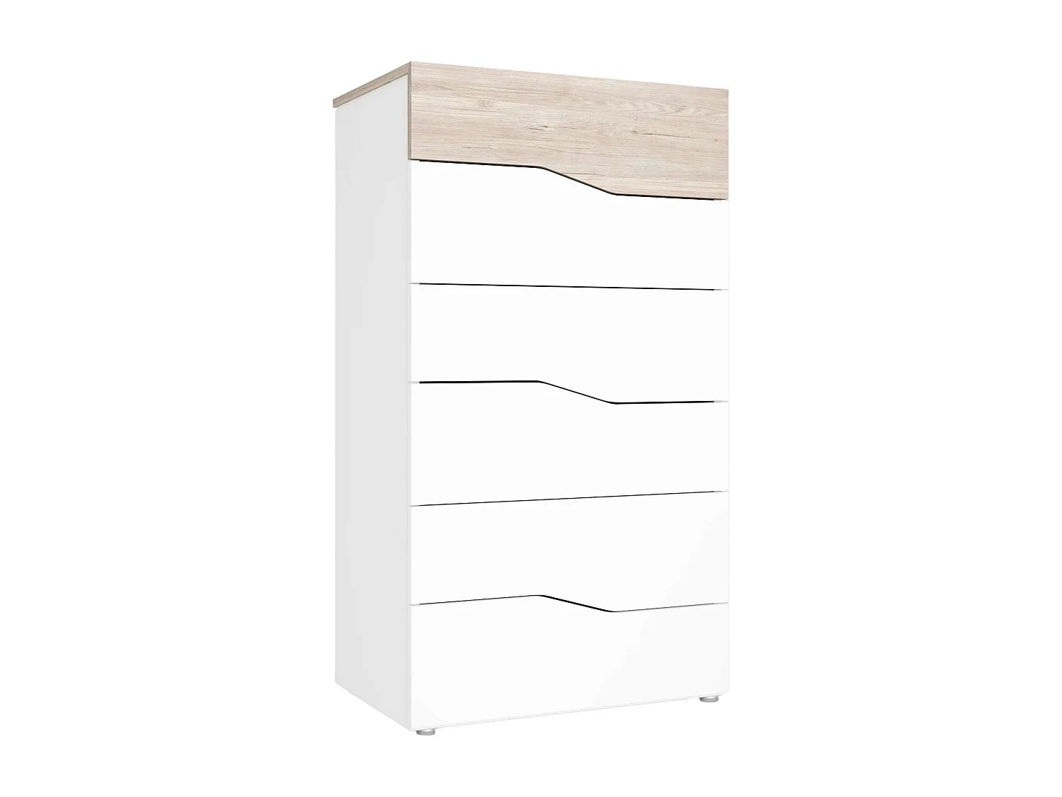Sinfonier Cannes 6 Cajones Blanco Mate y Sahara 62x111x41 cm