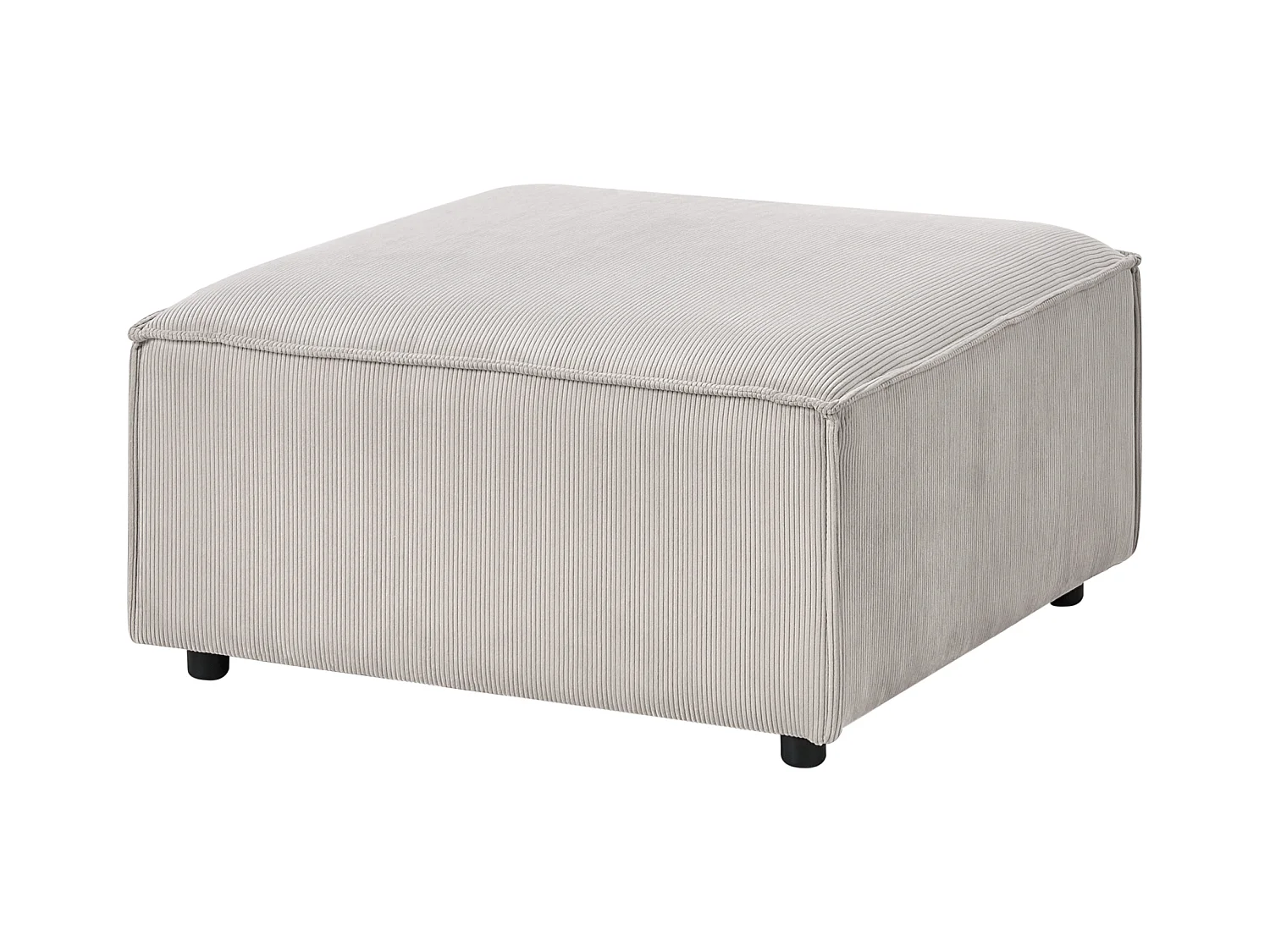 Ottoman ARDAL Velours côtelé Taupe