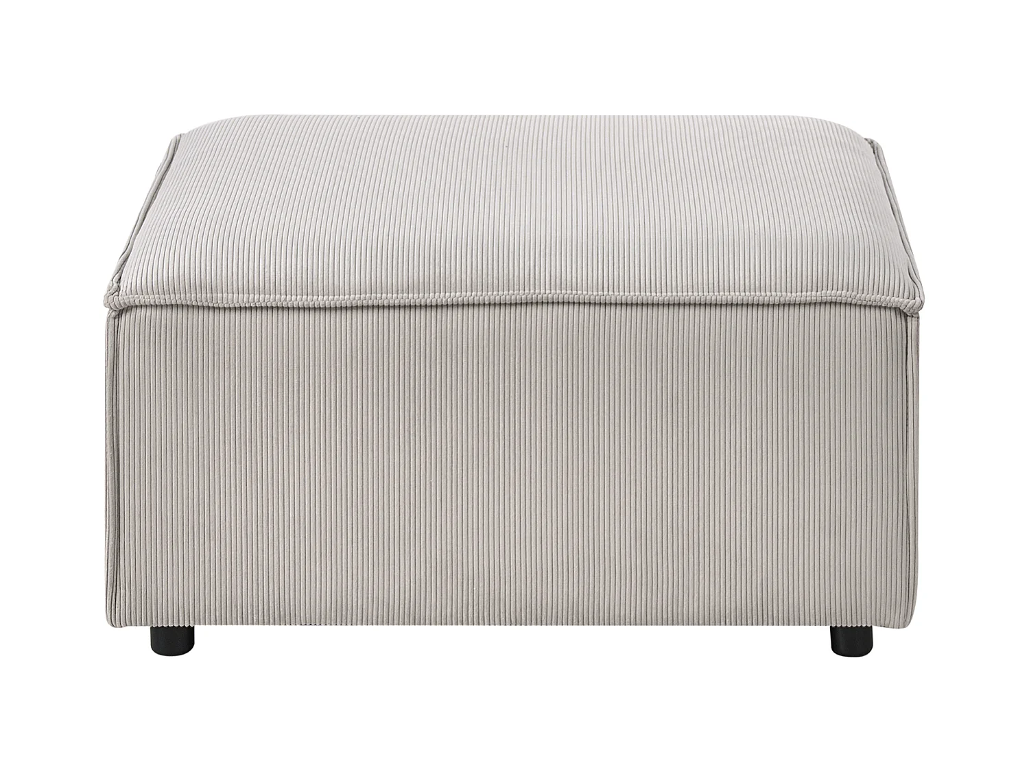 Ottoman ARDAL Velours côtelé Taupe