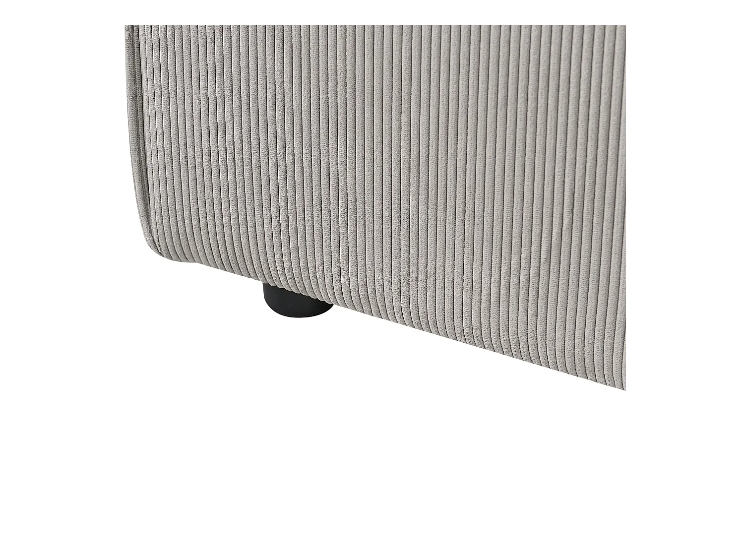 Ottoman ARDAL Velours côtelé Taupe